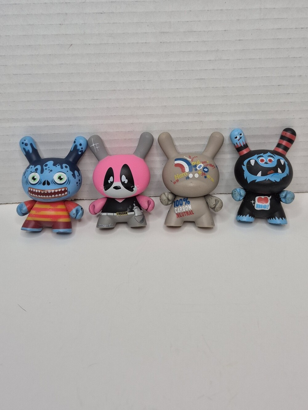 Kidrobot Dunny I'm French Series Lot of Four Shown Pre Owned